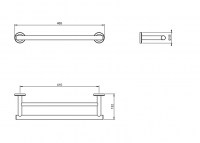 MEDIDAS TOALLERO DOBLE LAVABO ARCHITECT S+ COSMIC